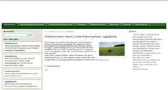 Desktop Screenshot of jagdklub-unterfranken.de